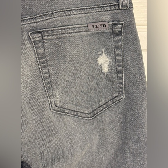 Joe's Dalila Mid Rise Distressed Straight Ankle Jeans - Picture 5 of 10